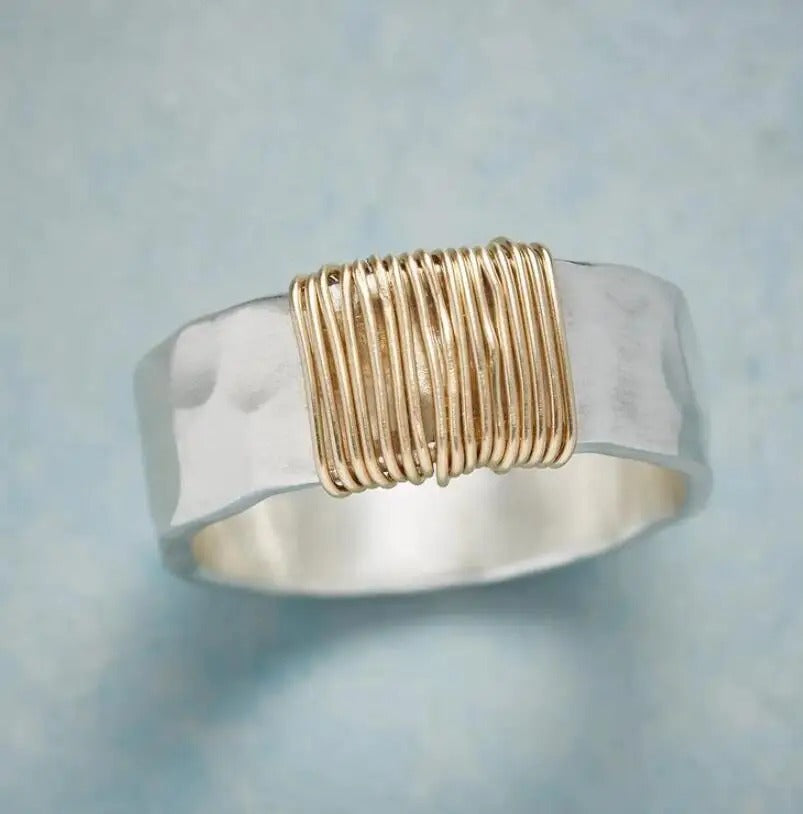 Feiner Vintage Goldplattierter Ring
