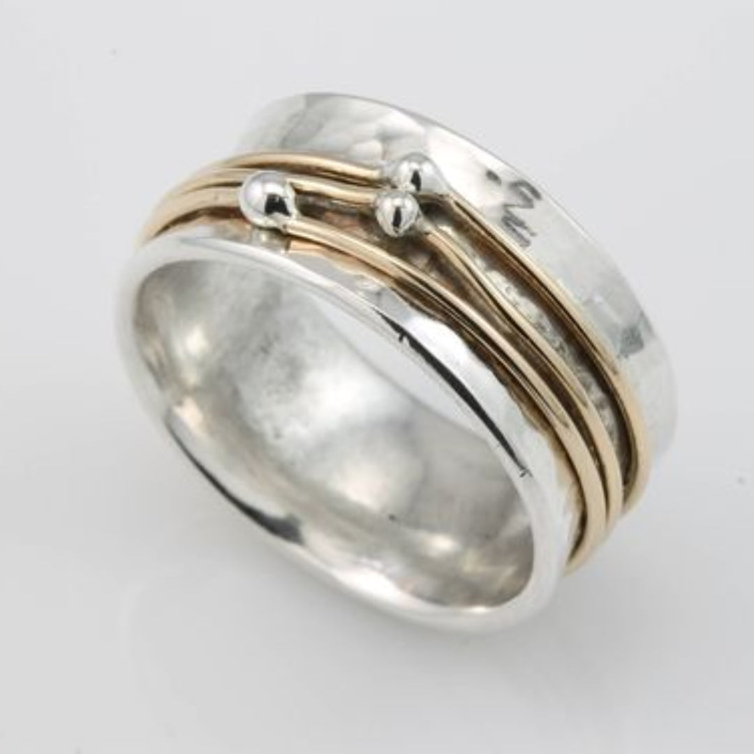 Vintage Gold Schicht Silberring