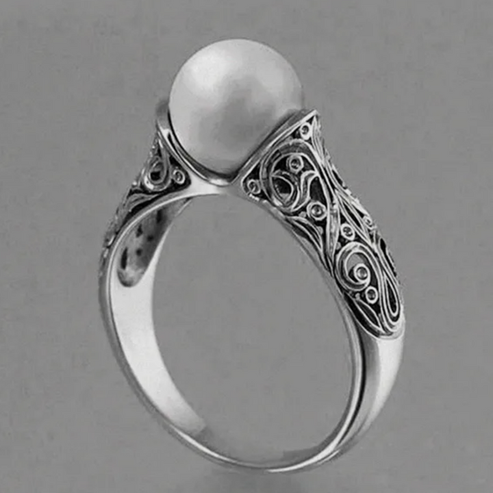 Vintage Silberperlenring