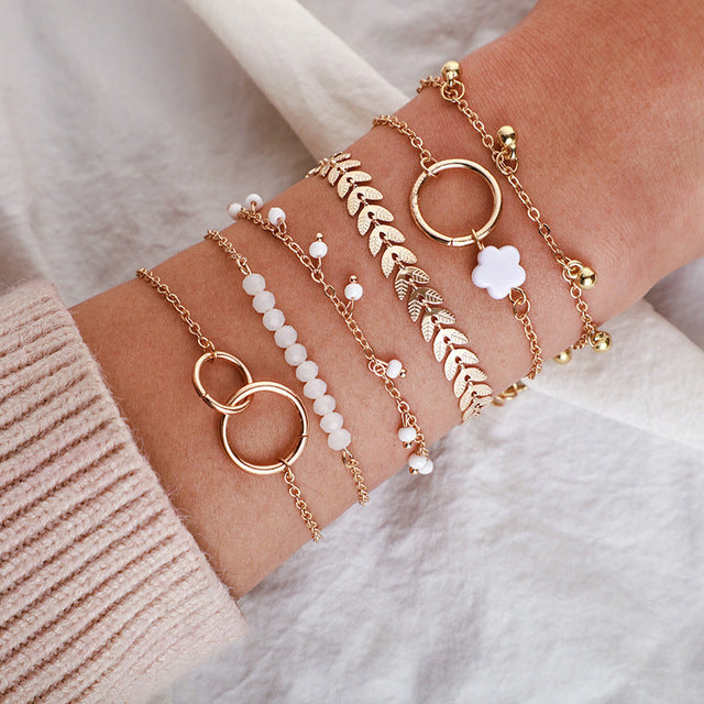 Vintage Goldarmband-Set