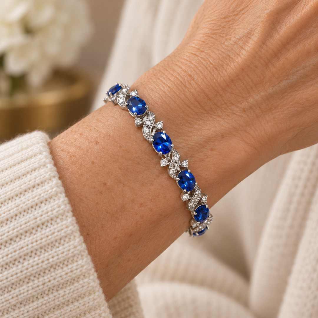 Giada verstellbares Saphirarmband