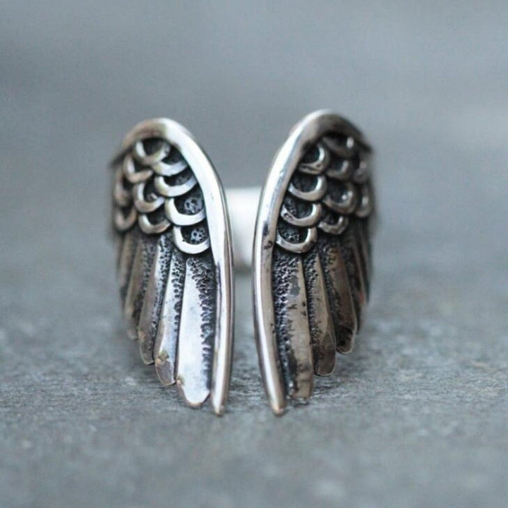 Verstellbarer Engelring aus 925 Sterling Silber