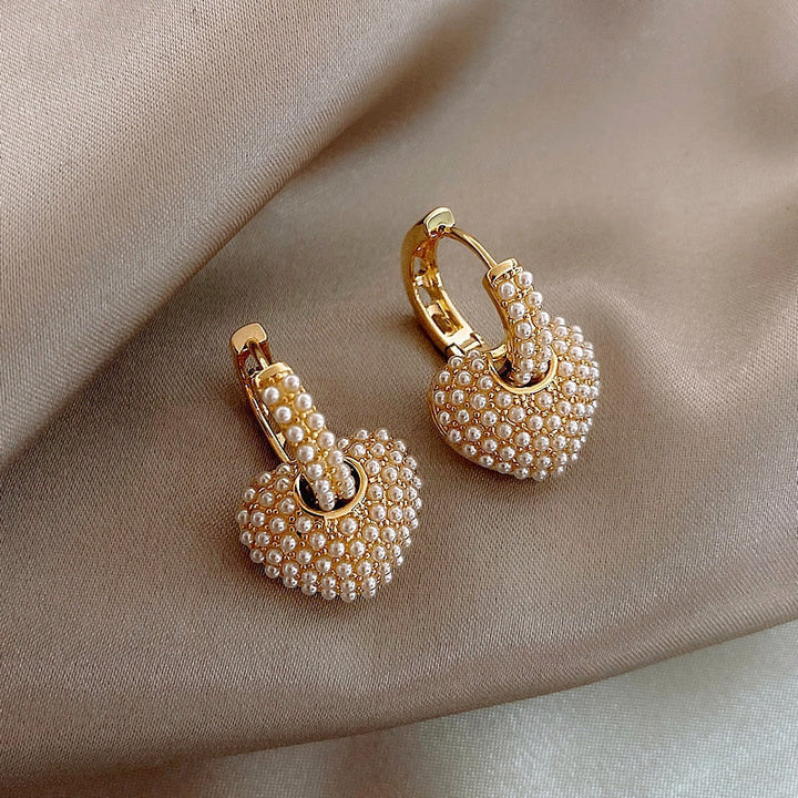 Perlen der Liebe Ohrringe in Gold