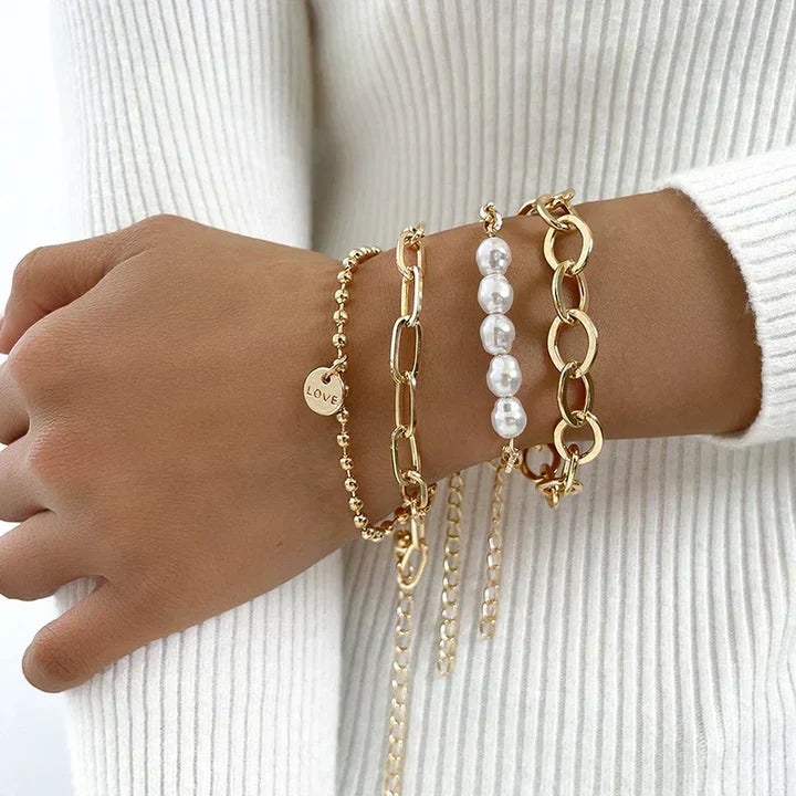 Goldperlenarmband-Pakete