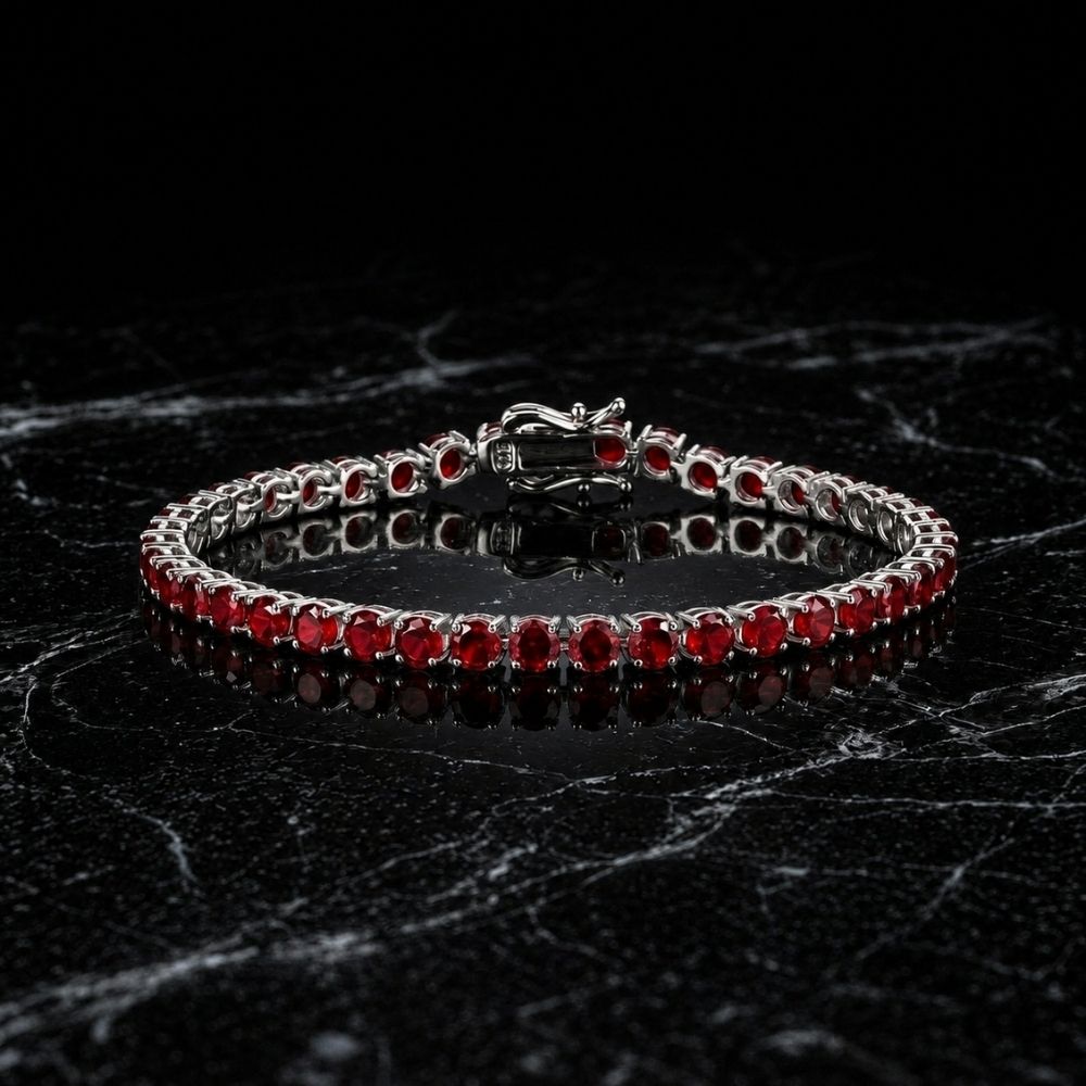 Rubin Tennisarmband