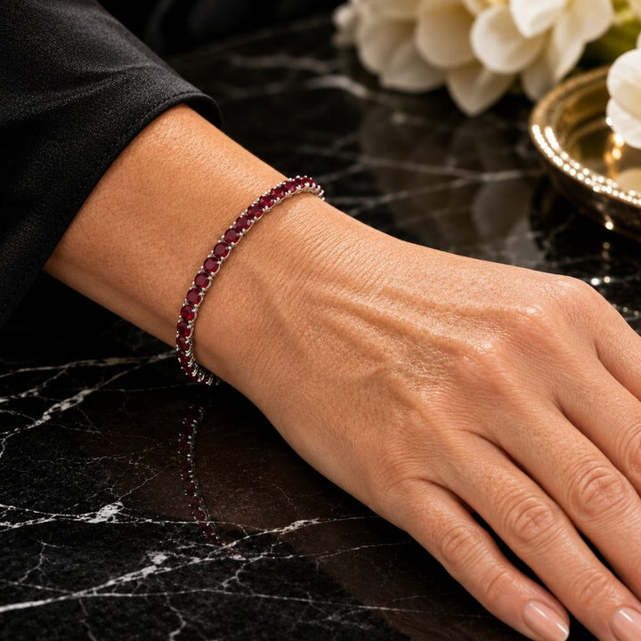 Rubin Tennisarmband