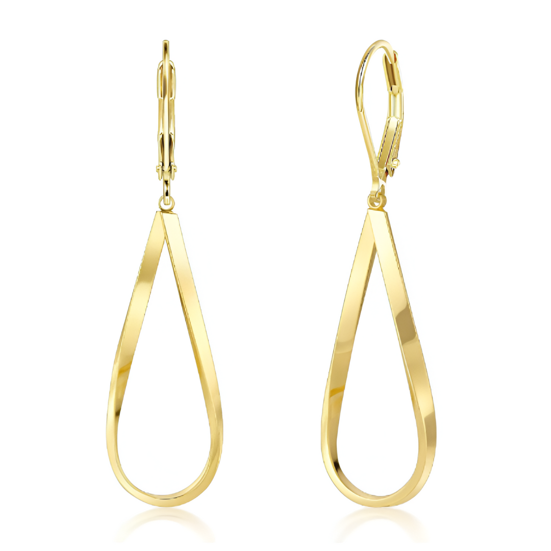 Vintage Hängende Gold Tropfen Ohrringe