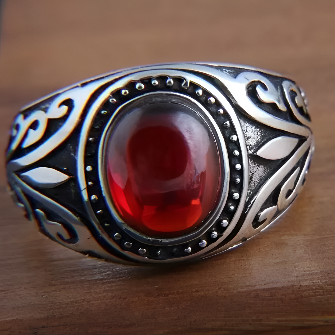 Vintage Granatsteinring