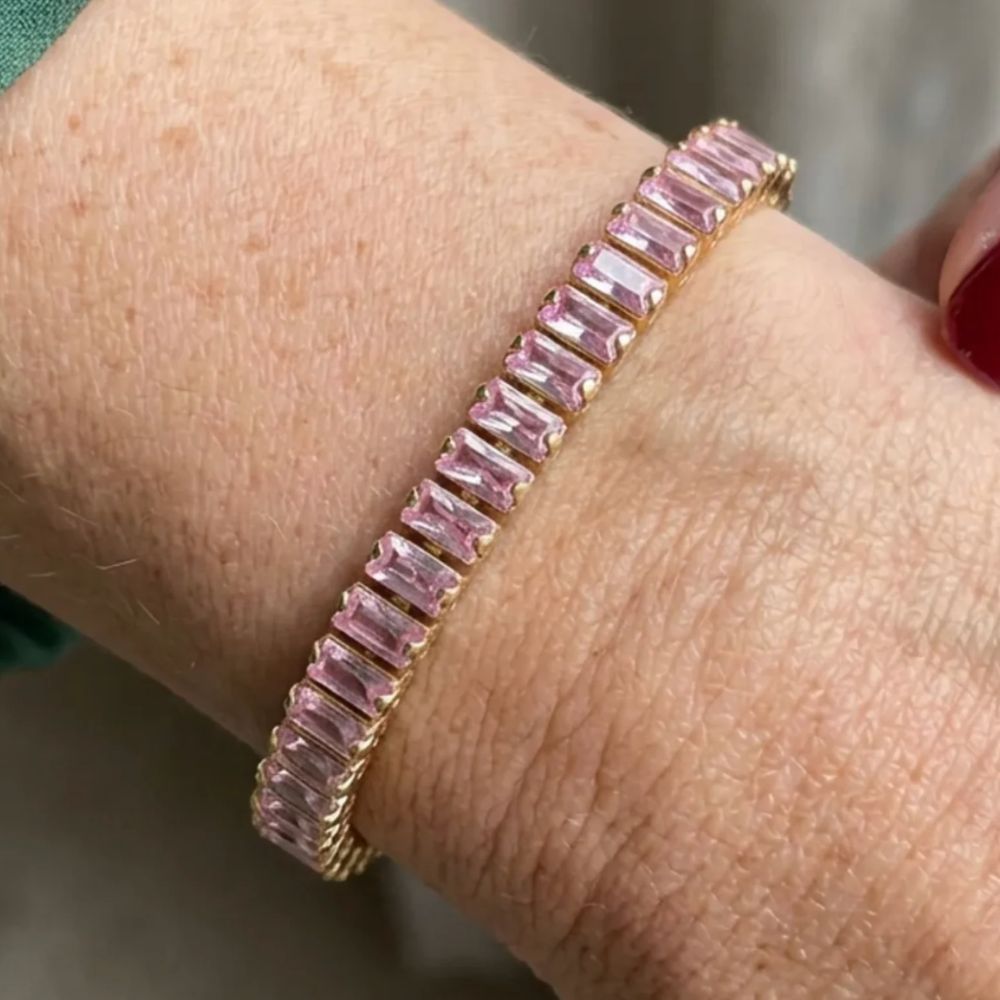 Rosa Saphir Vertéa Tennisarmband