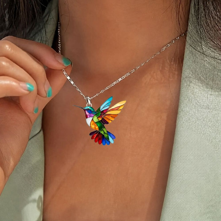 Schöne Kolibri-Halskette