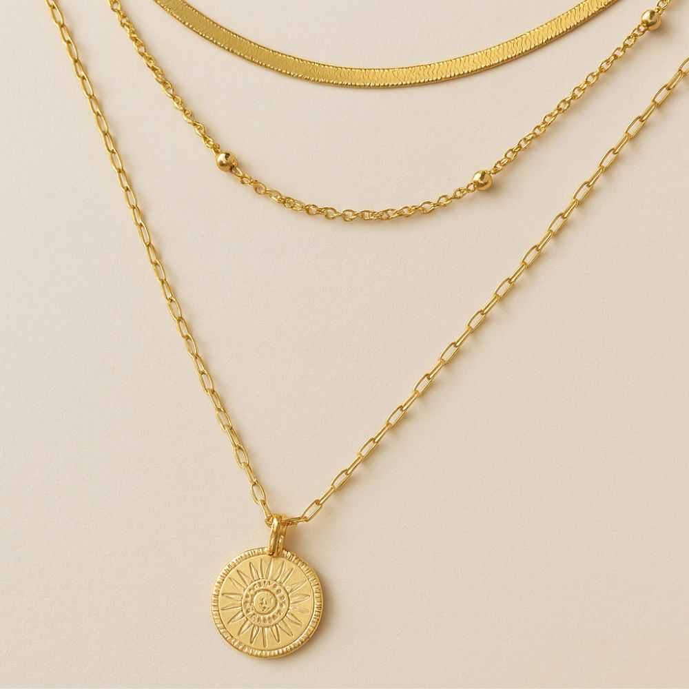 Vintage-Goldplattierter Halskette