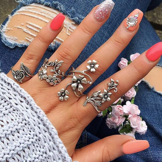 Vintage Natur Silberring Pack