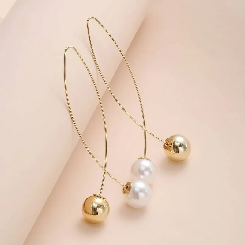 Vintage Gold- und Perlenohrringe