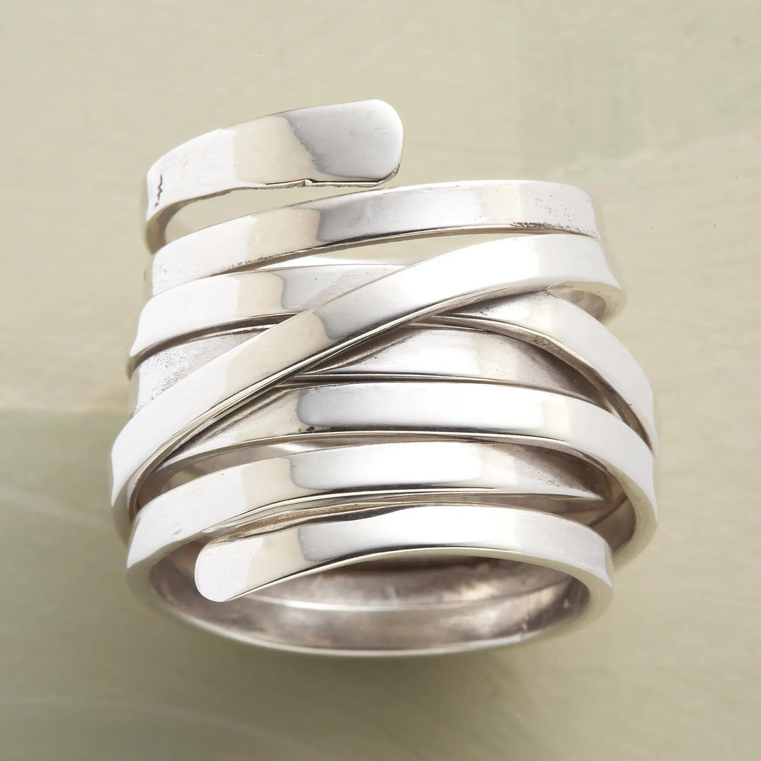Bliss - Retro Tykk Silver Ring