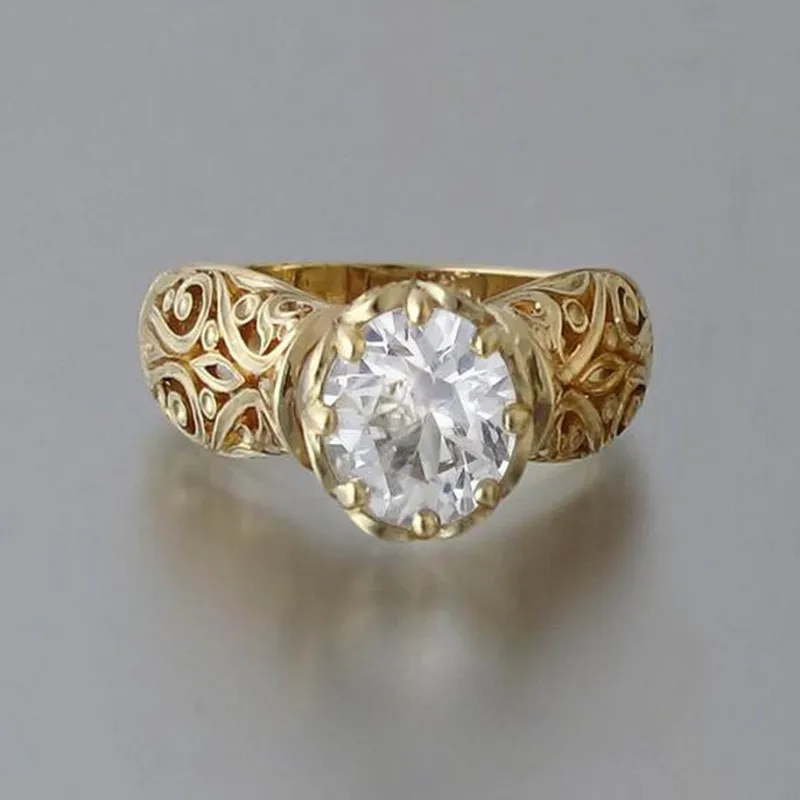 Eleganter Weißer Zirkonia Ring