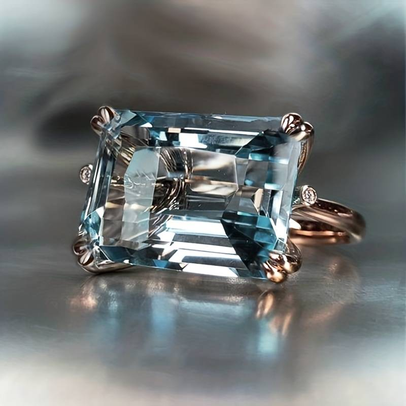 Vintage Blauer Zirkonia Ring