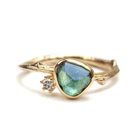 Vintage Gold Blausteinring