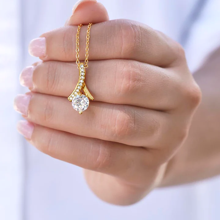 Vintage Goldene & Zirkonia Halskette