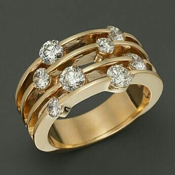 Vintage Goldene Schicht Zirconia Ring