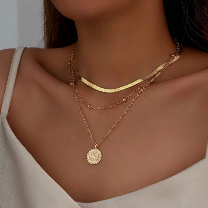 Vintage-Goldplattierter Halskette