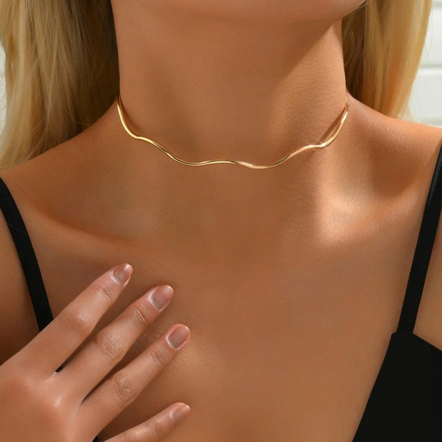 Vintage Dünne Goldkette