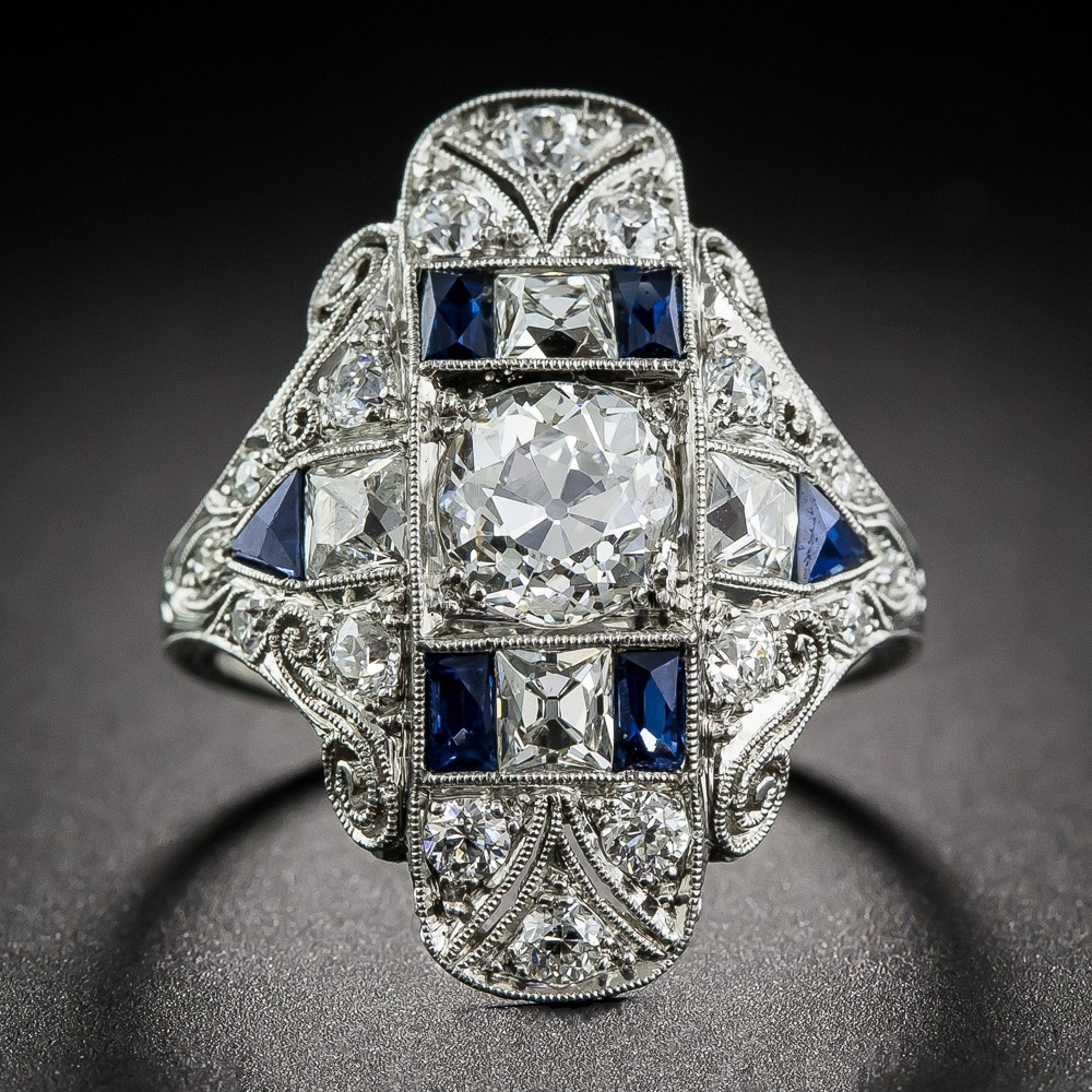 Vintage Zirkonia Silberring