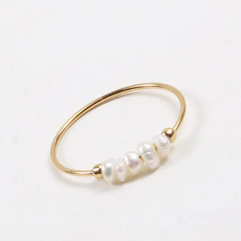 Vintage Barock Perlen Goldring