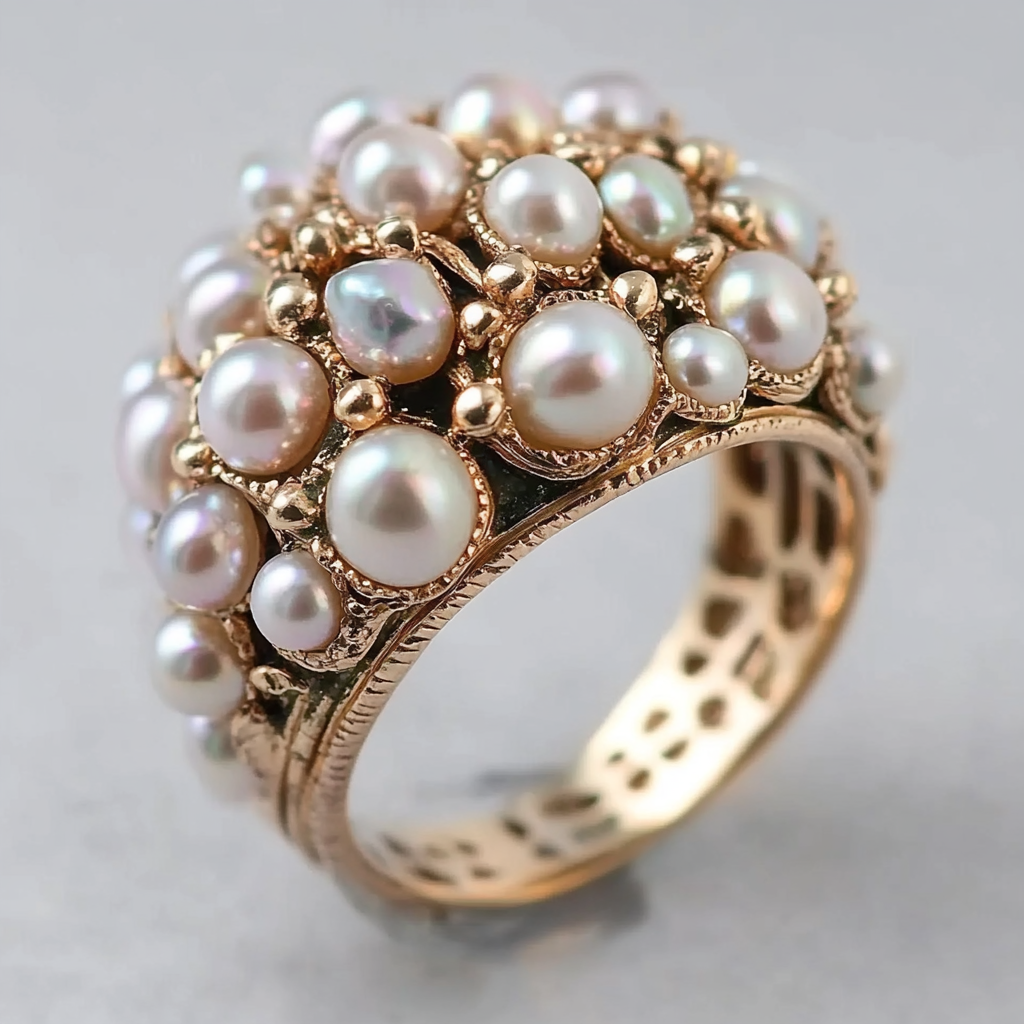 Vintage Perlenring