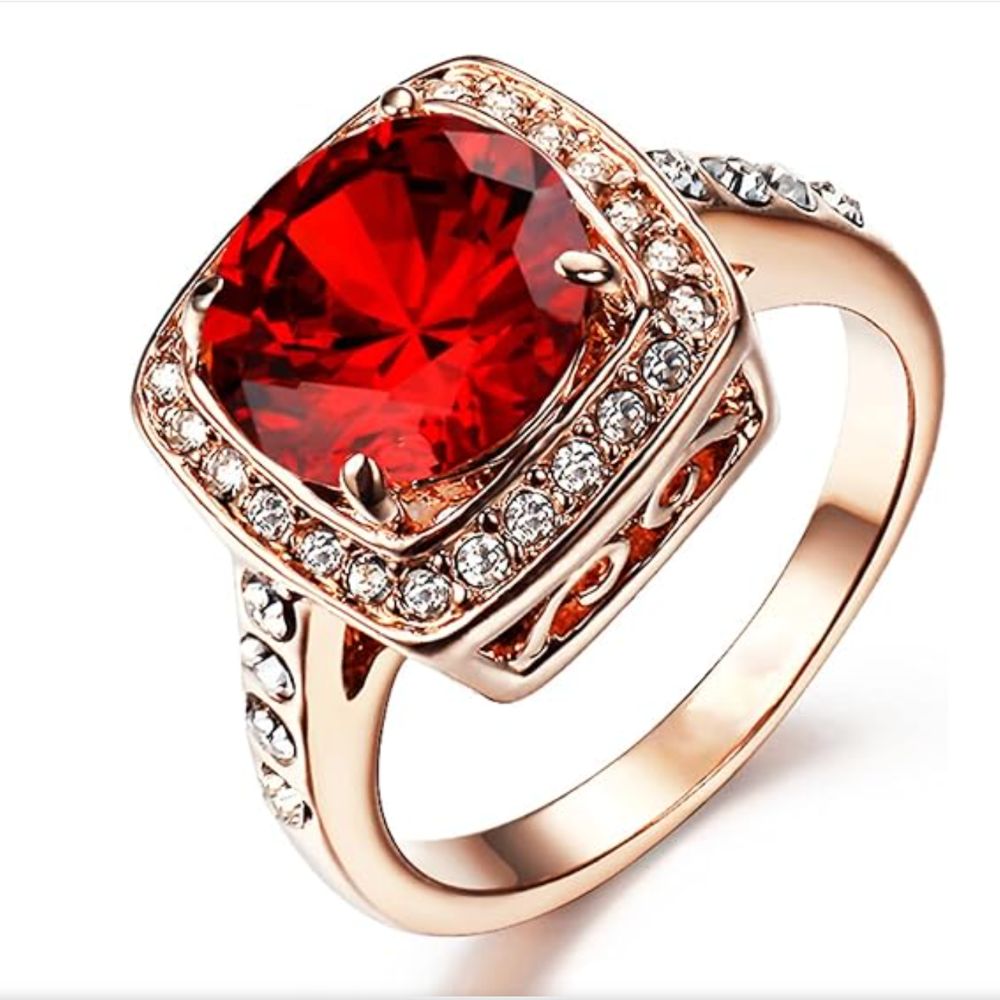 Rubin Halo Statement Ring