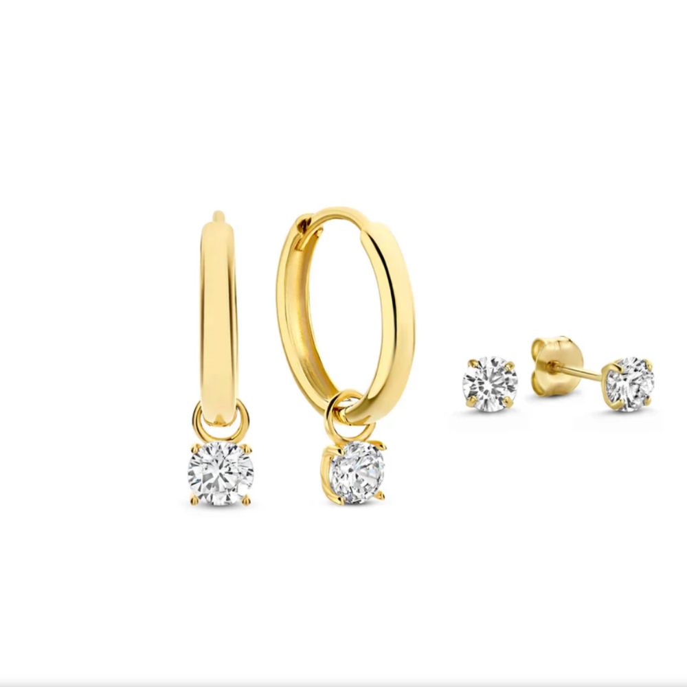 Larmes de Lune Stein Ohrringe Set