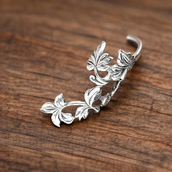 Vintage Blumen Clip Ohrringe