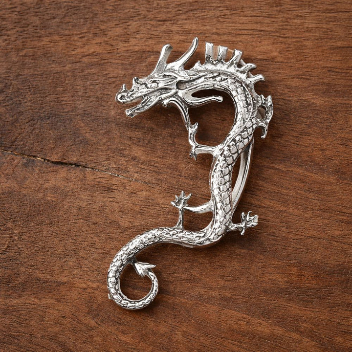 Charm - Silberne Drachenohrringe